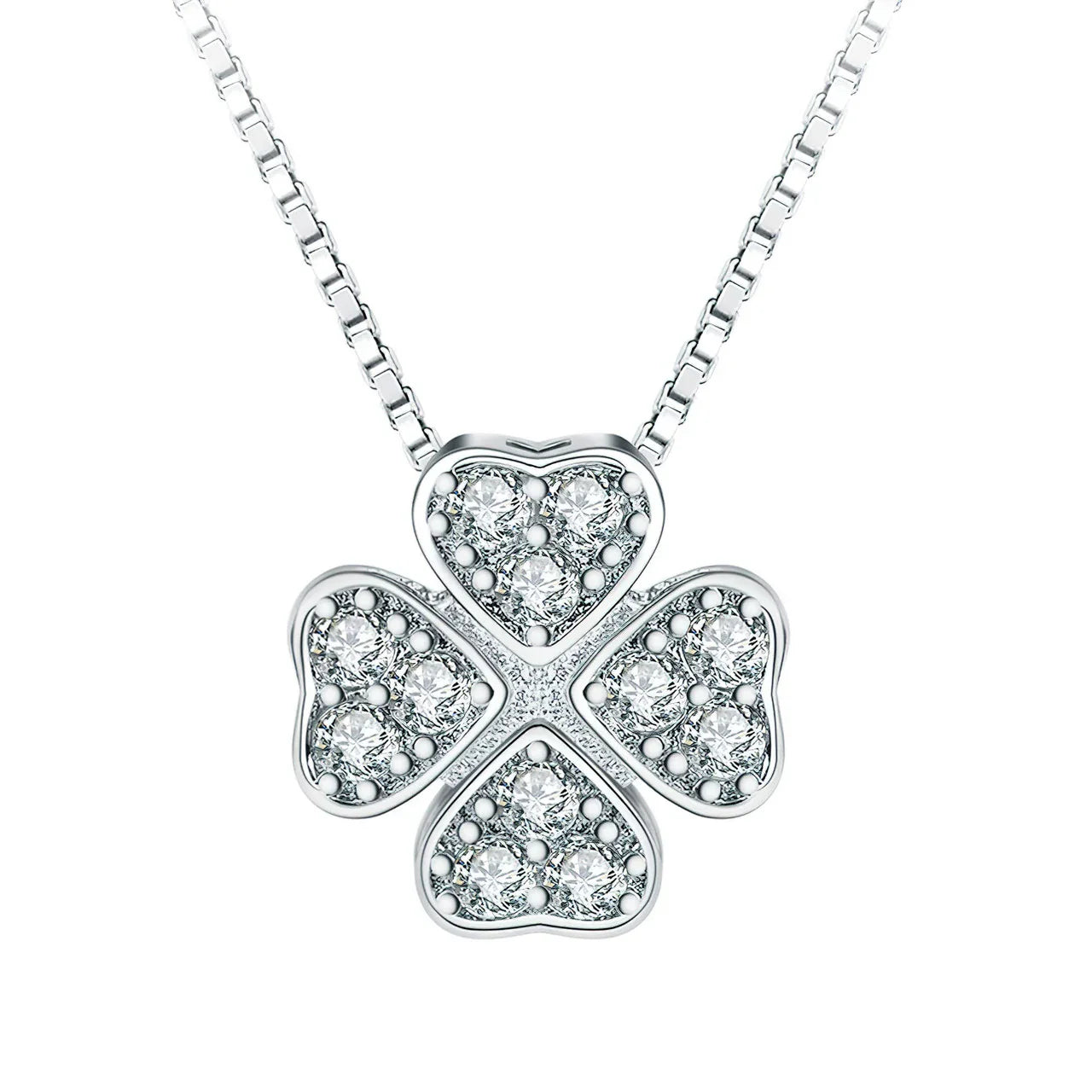 Magnetic Silver Flower Pendent - قلادة زهرة فضية مغناطيسية