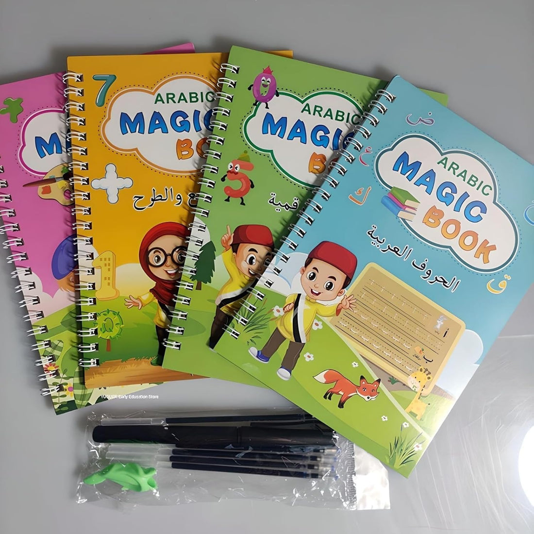 Arabic Magic Copybook for Kids  Teach your kids the art of Arabic handwriting with this innovative and reusable tracing book