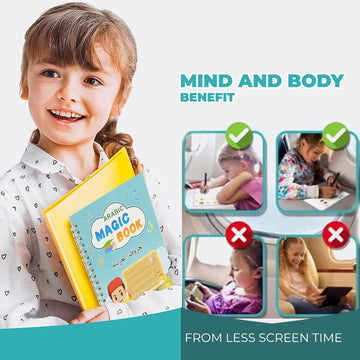 Arabic Magic Copybook for Kids  Teach your kids the art of Arabic handwriting with this innovative and reusable tracing book